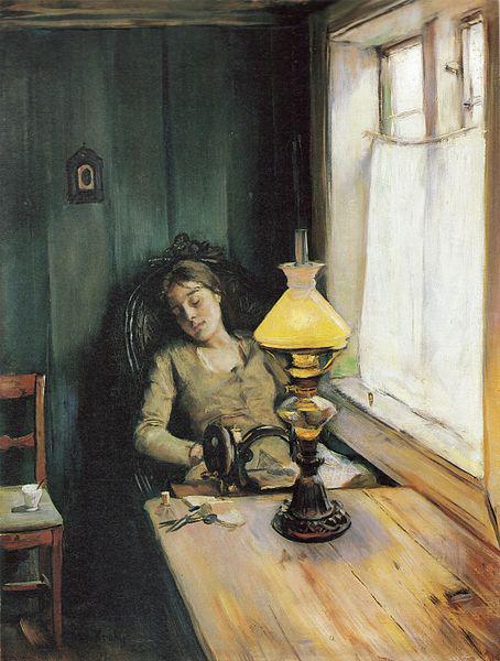 Christian Krohg Trett oil painting image